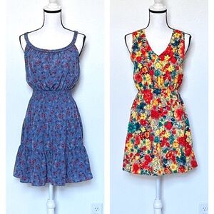 Bundle of Size XS/S Sleeveless Floral Dresses